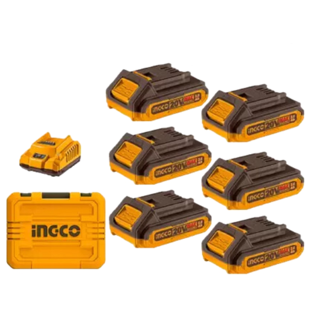 Ingco – P20S Lithium-Ion Battery and Charger Kit – 2.0Ah