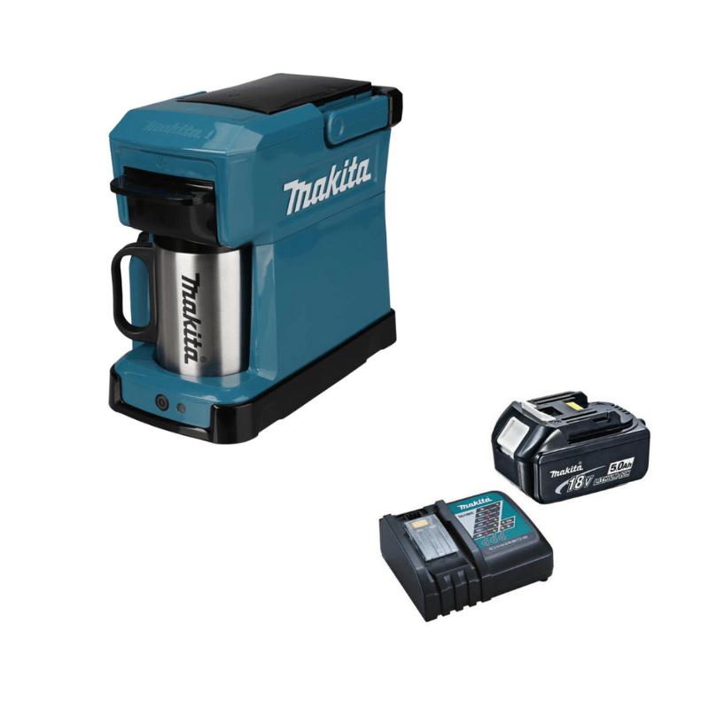 Makita – Rechargeable Coffee Machine with Charger and 5.0Ah Battery