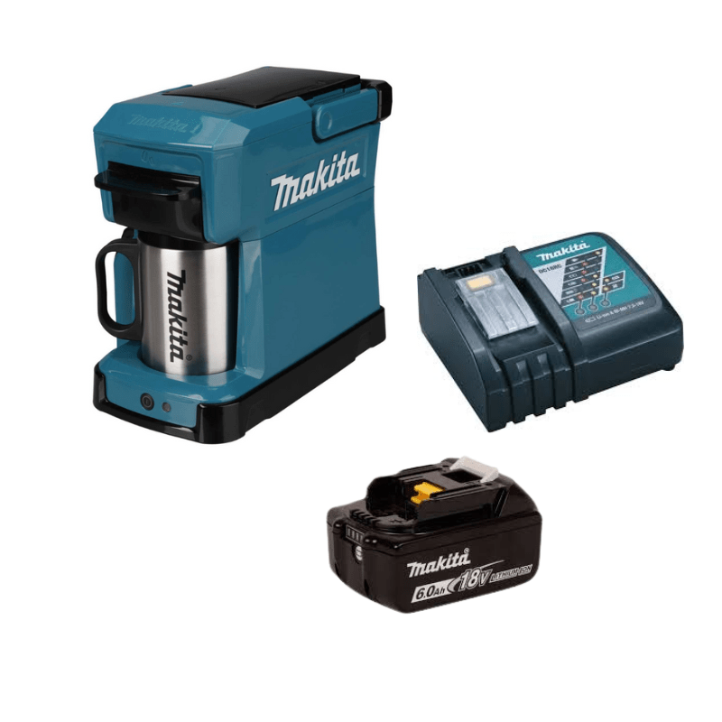 Makita – Rechargeable Coffee Machine with Charger and 6.0Ah Battery