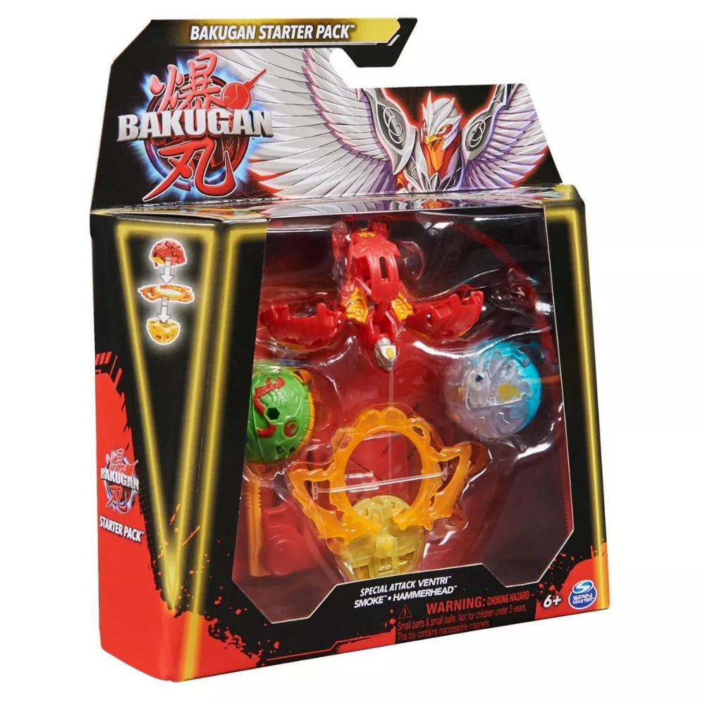 Bakugan – Special Attack Ventri with Smoke and Hammerhead – Starter Pack