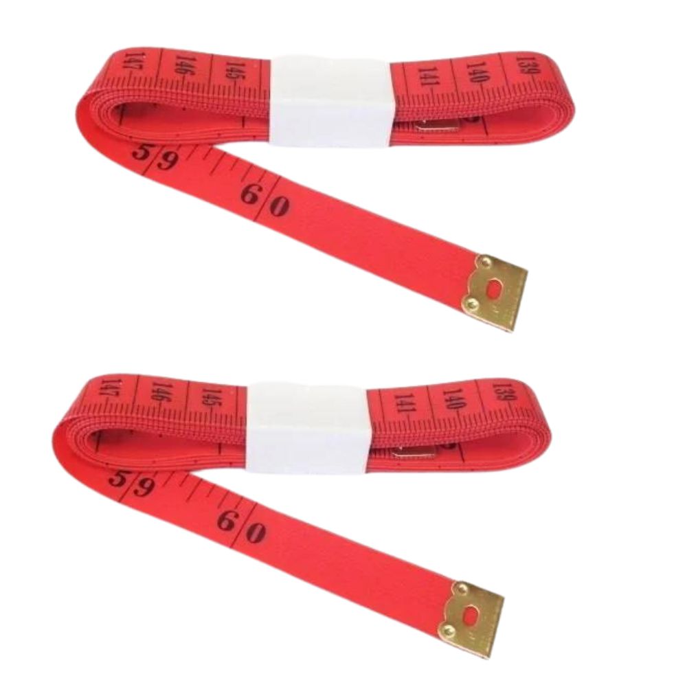 SourceDirect – Haberdashery Measuring Tape – 150 cm (Bulk of 12) – Red