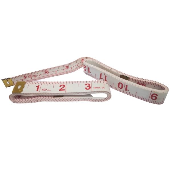 SoueceDirect – Haberdashery Measuring Tape – 150 cm Bulk of 12 White & Red