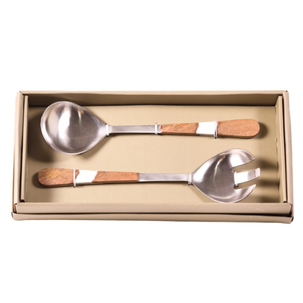 Mabibuch – Salad Servers Stainless Steel – 2 Piece Set