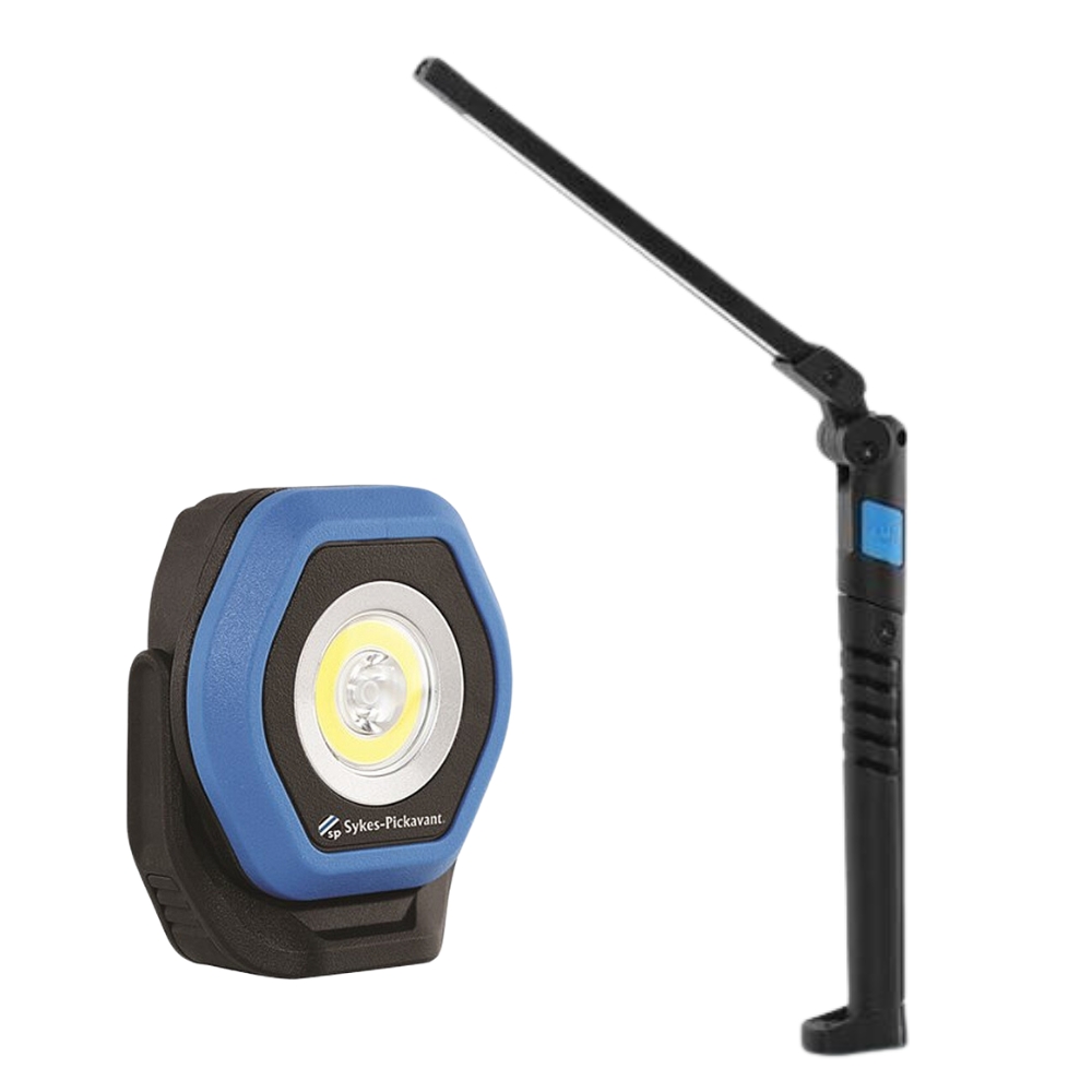 Sykes-Pickavant – Foldable Pocket LED Slimlight with Pocket Worklight