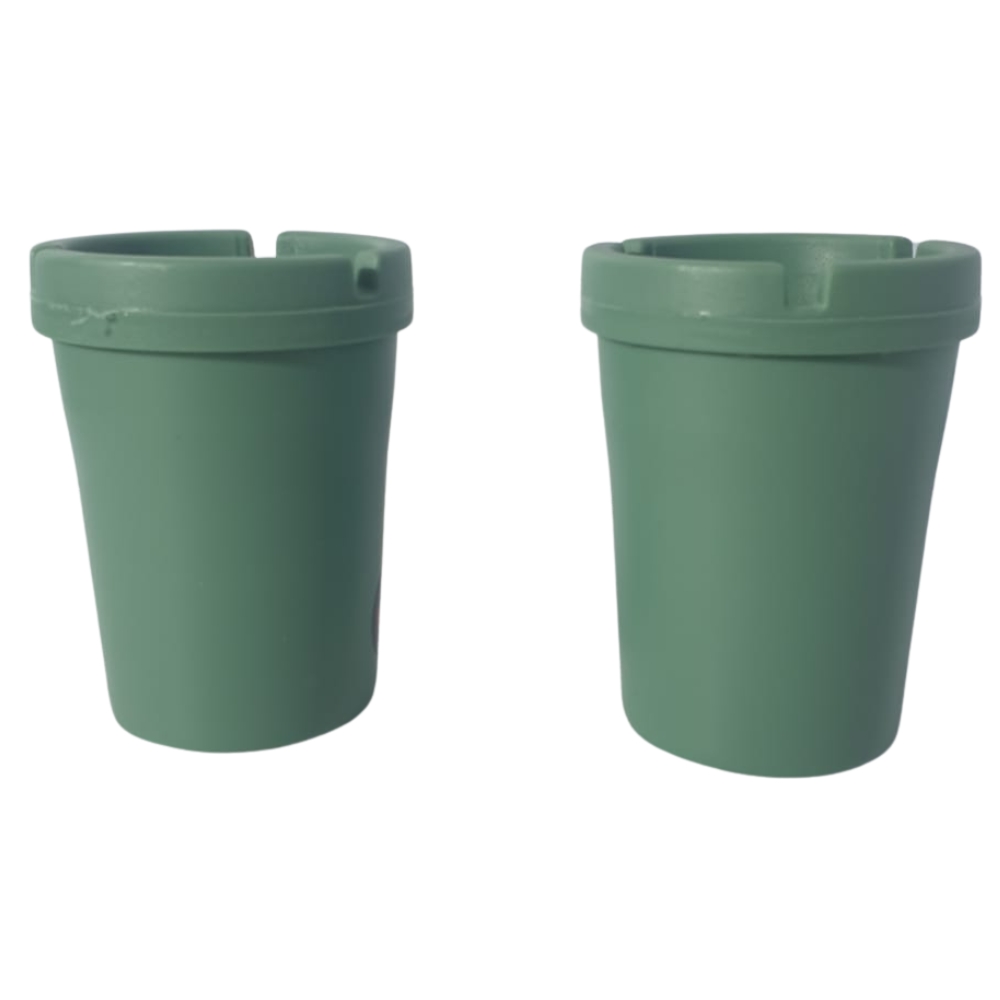 Toolhome – Cigarette Butt Bucket – Green – 8X10.5X8cm – Pack of 2
