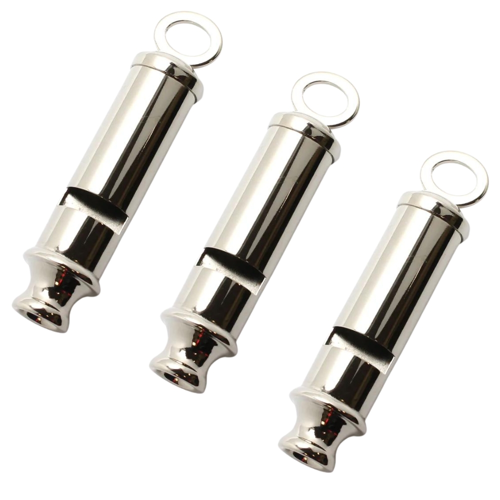SourceDirect – Metal Police Whistle – Pack of 3