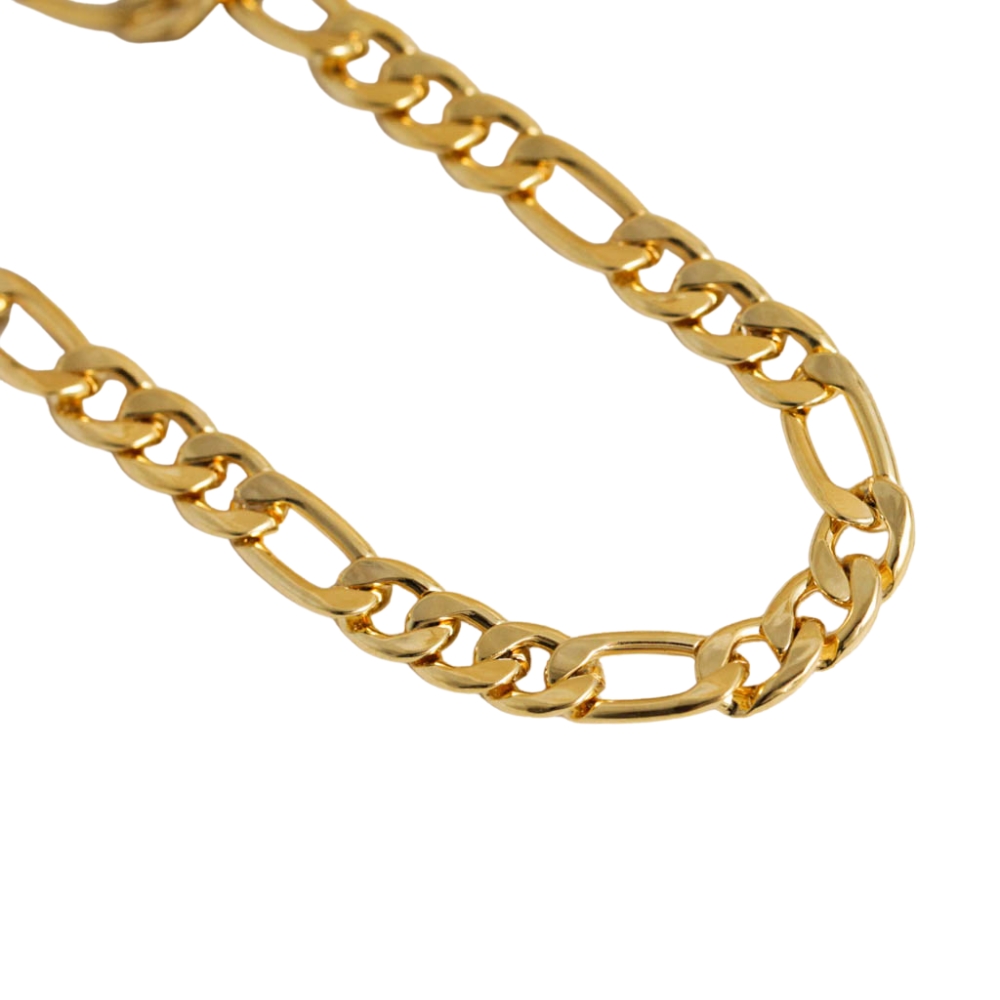 NuLuDa Jewellery- Large Curb Chain Necklace – Gold Plated