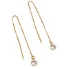 NuLuDa Jewellery- Threader String Clear Earrings – Gold Plated NuLuDa Jewellery- Threader String Clear Earrings – Gold Plated