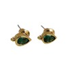 NuLuDa Jewellery- Emerald Stud Earrings – Gold Plated NuLuDa Jewellery- Emerald Stud Earrings – Gold Plated