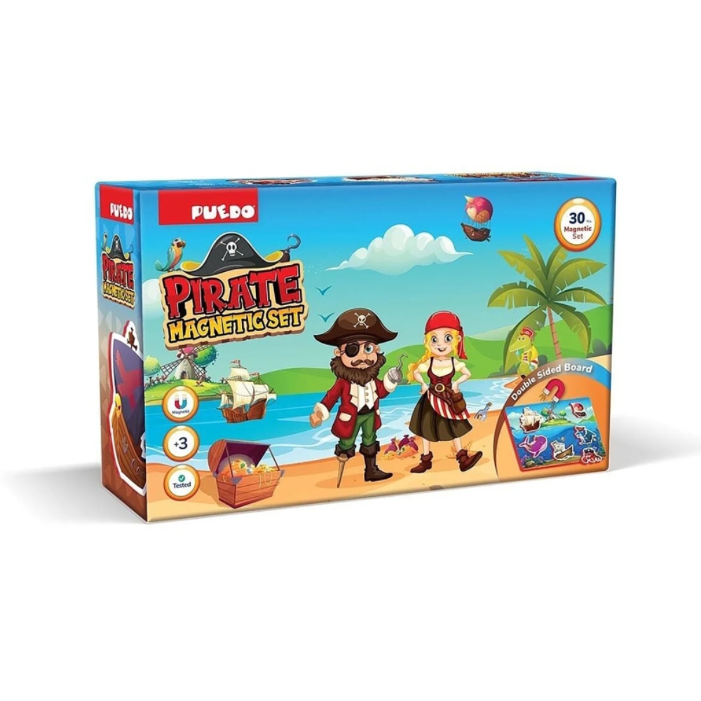 Puedo – Pirate Magnetic Set – 30 Pieces