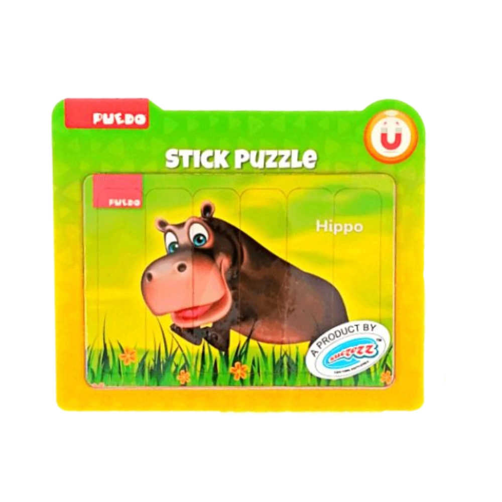 Puedo – Magnetic Stick Puzzle – Animal – Hippo