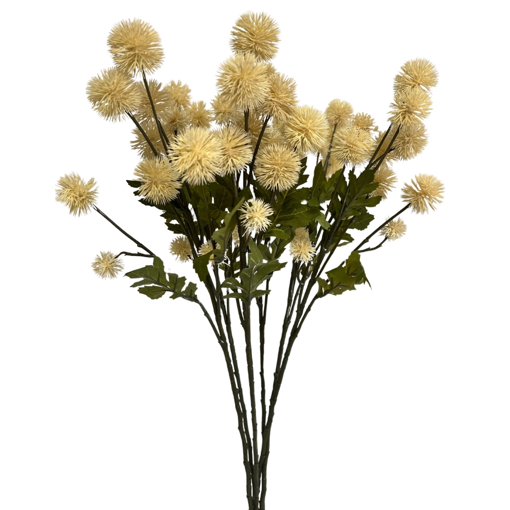Toolhome Blossoms – Pom Pom – Spray Cream (Pack of 6 Stems) – 61cm