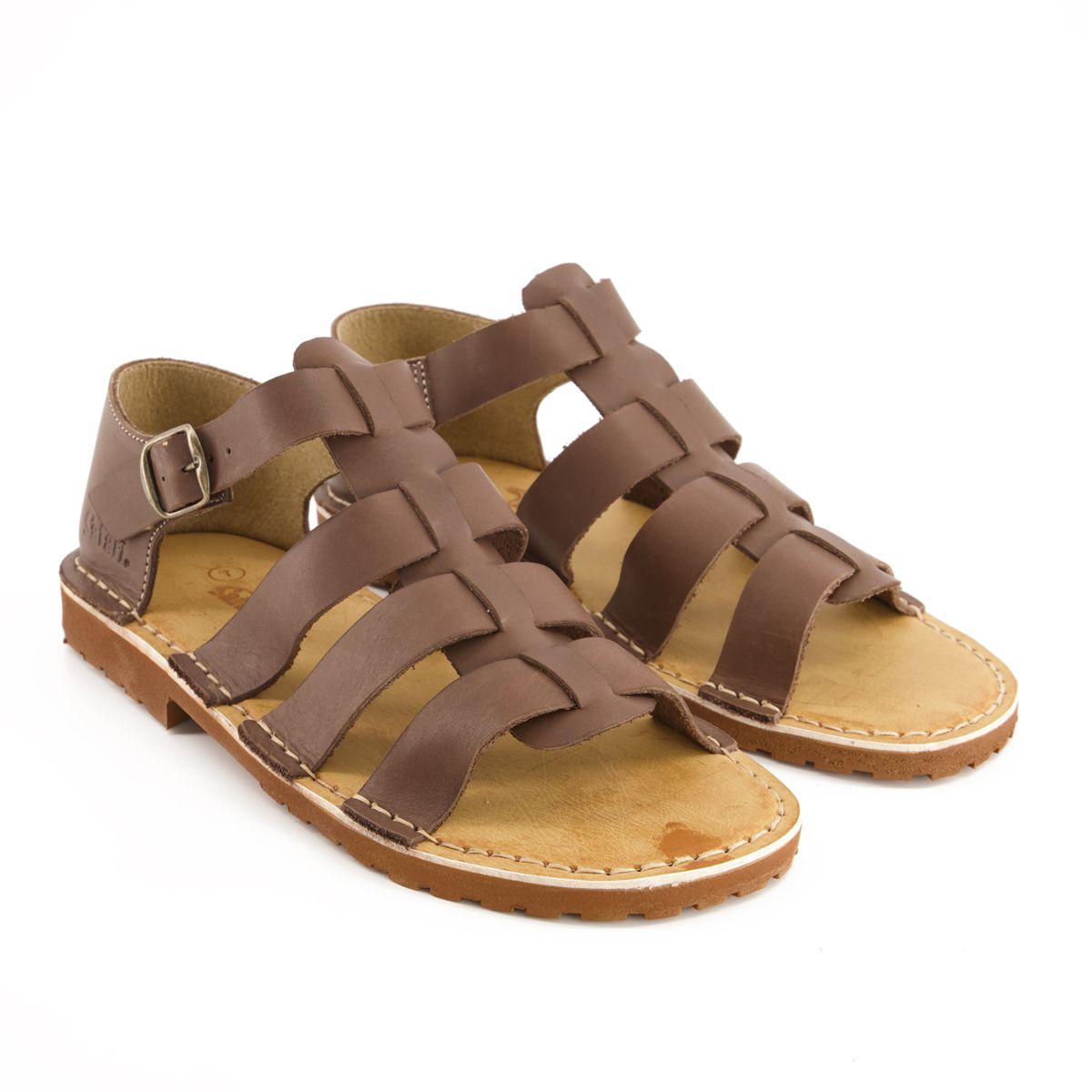 Bata Safari Men’s Sandle Open Toe – Cognac – UK 11