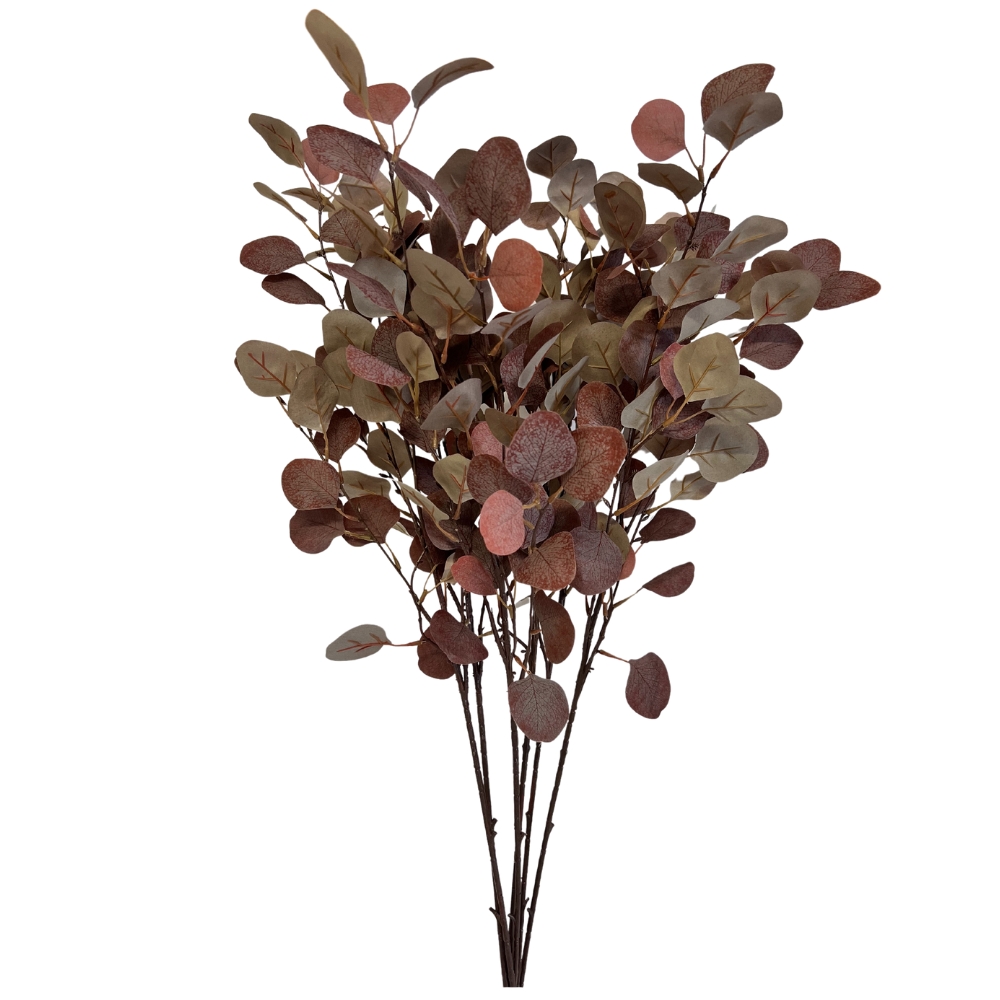 Toolhome Blossoms – Eucalyptus Burgundy (Pack of 12 Stems) – 93cm