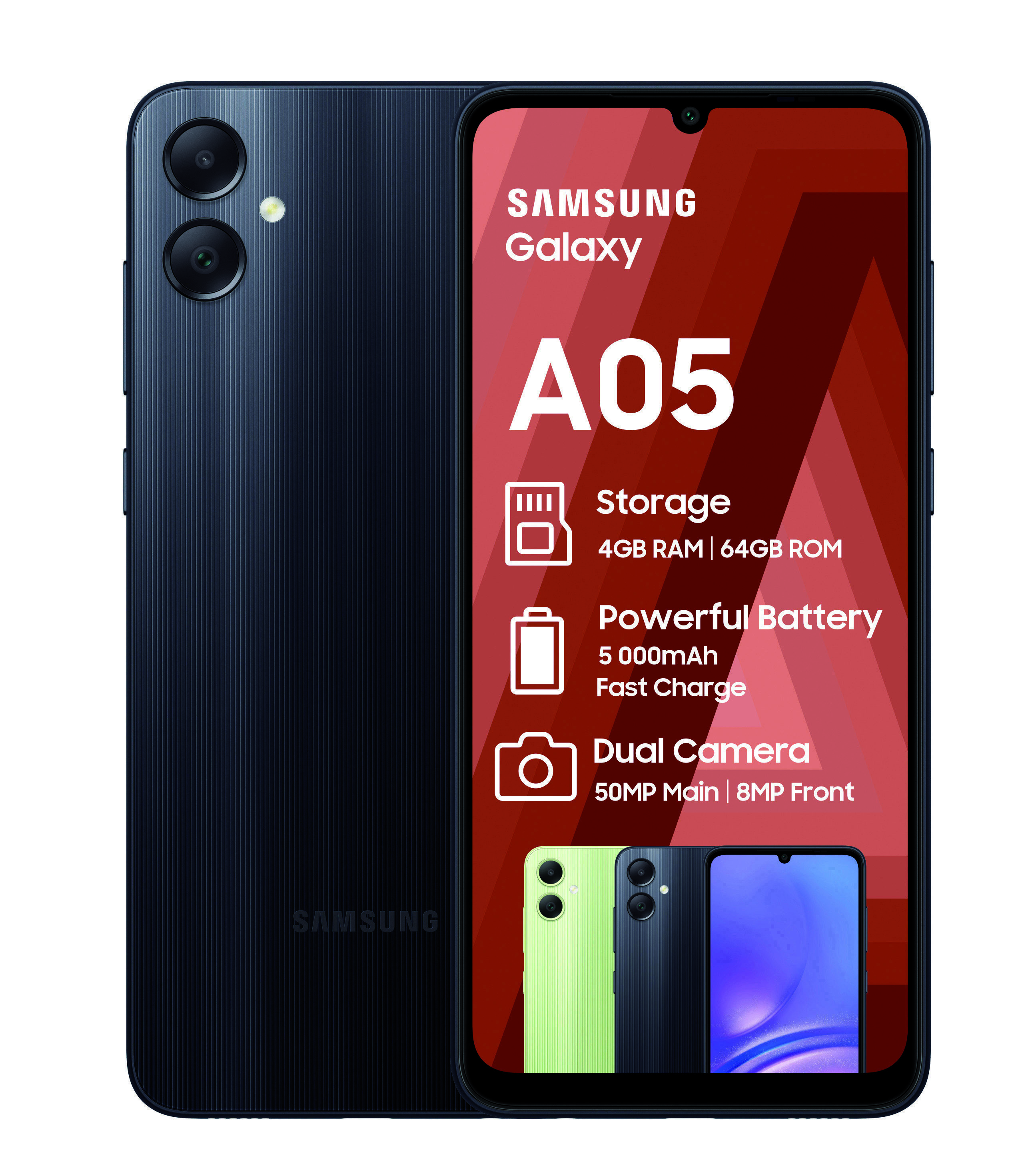 Samsung Galaxy A05 64GB LTE Dual Sim – Black