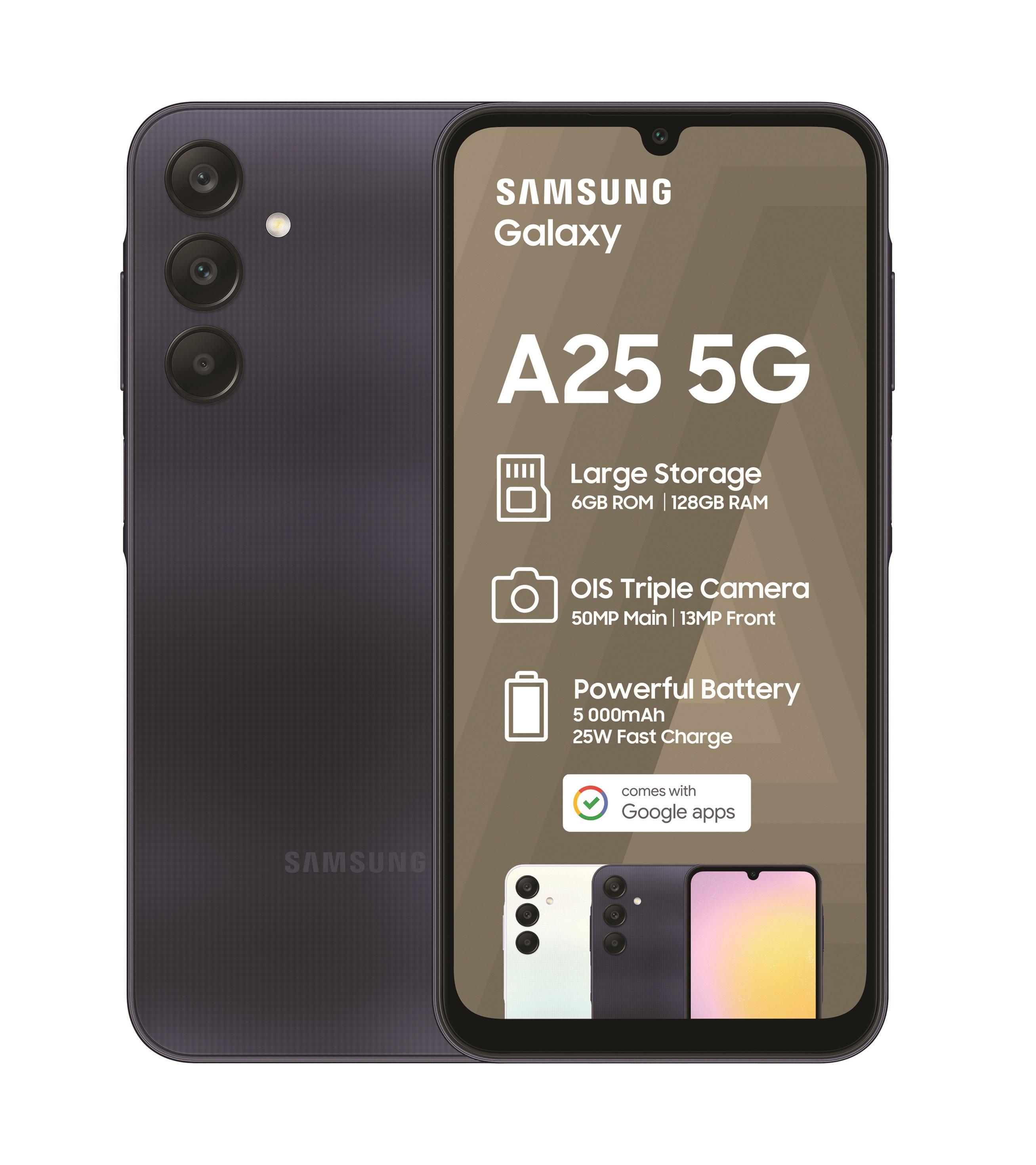Samsung Galaxy A25 5G 128GB Dual Sim – Black