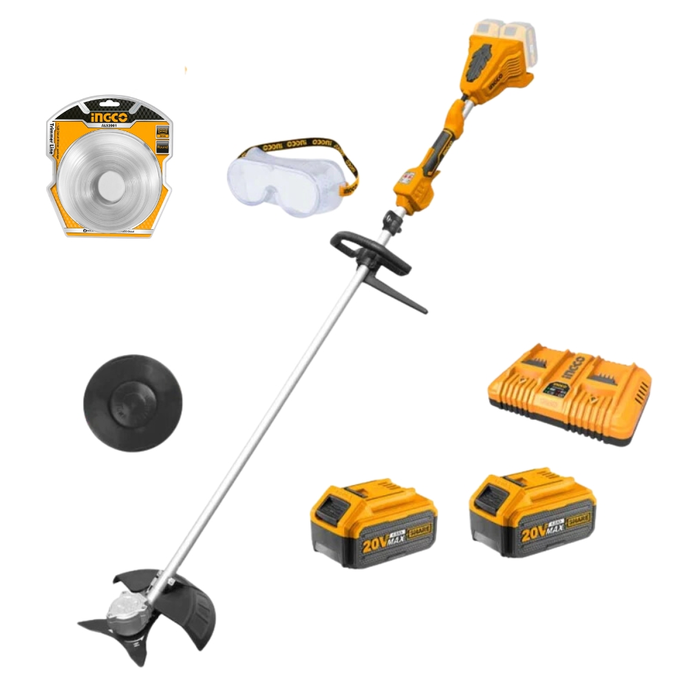 INGCO – Cordless Lithium-Ion String Trimmer and Brushless Cutter