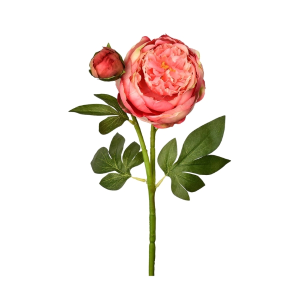 Toolhome Blossoms – Peony – Pack of 6 Stems – 49cm – Dark Pink