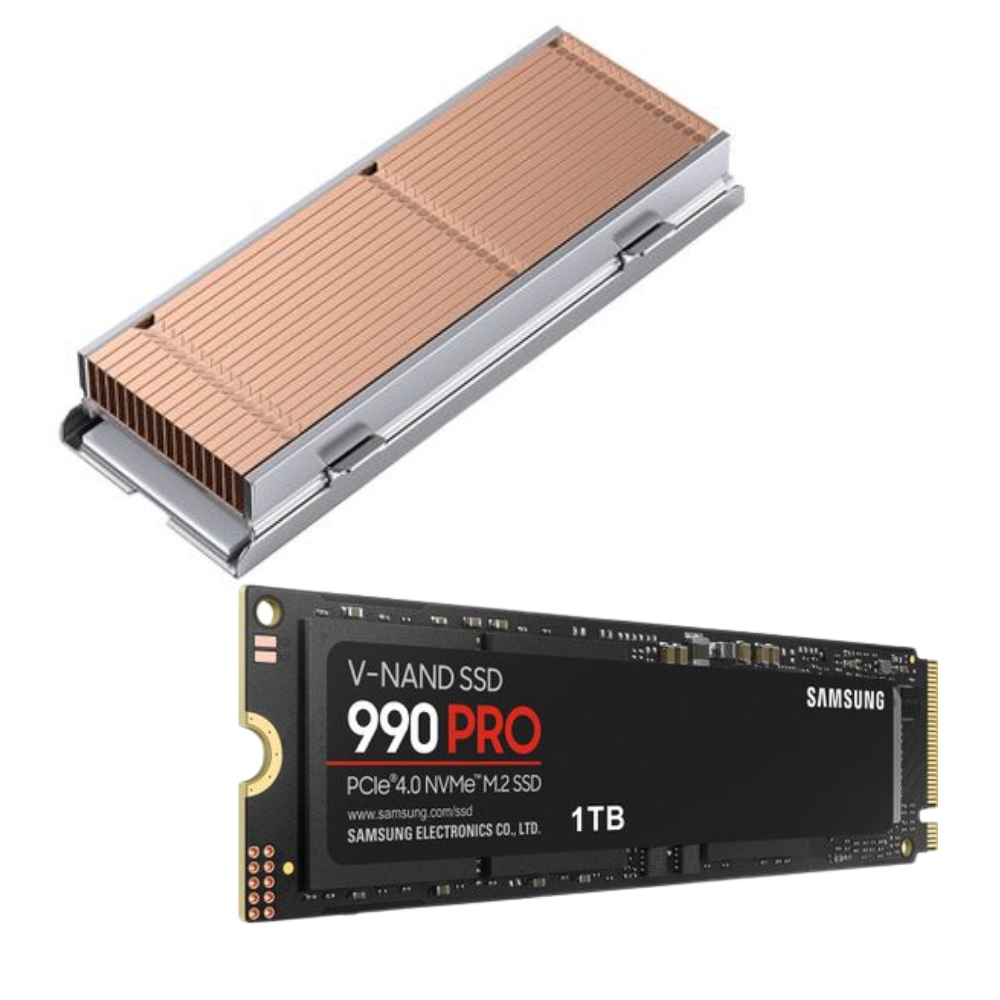 Orico – M.2 SSD Copper Heatsink with SAMSUNG 990 PRO 2TB NVMe SSD