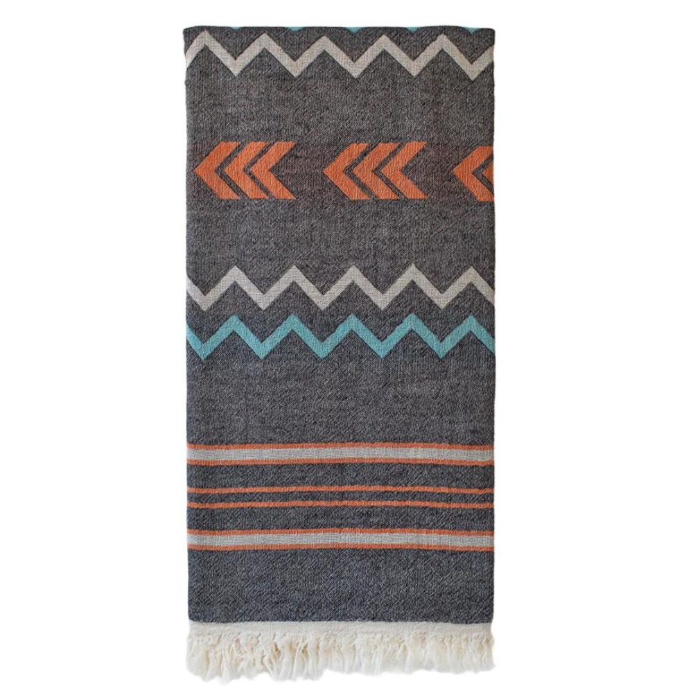 The Cotton Company – Kabile Turkish Towel – 100cmx180cm – Charcoal