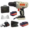 Tork Craft – Cordless Drill, 2.0Ah, Charger, Drill Bits with 4.0Ah Battery Tork Craft – Cordless Drill, 2.0Ah, Charger, Drill Bits with 4.0Ah Battery
