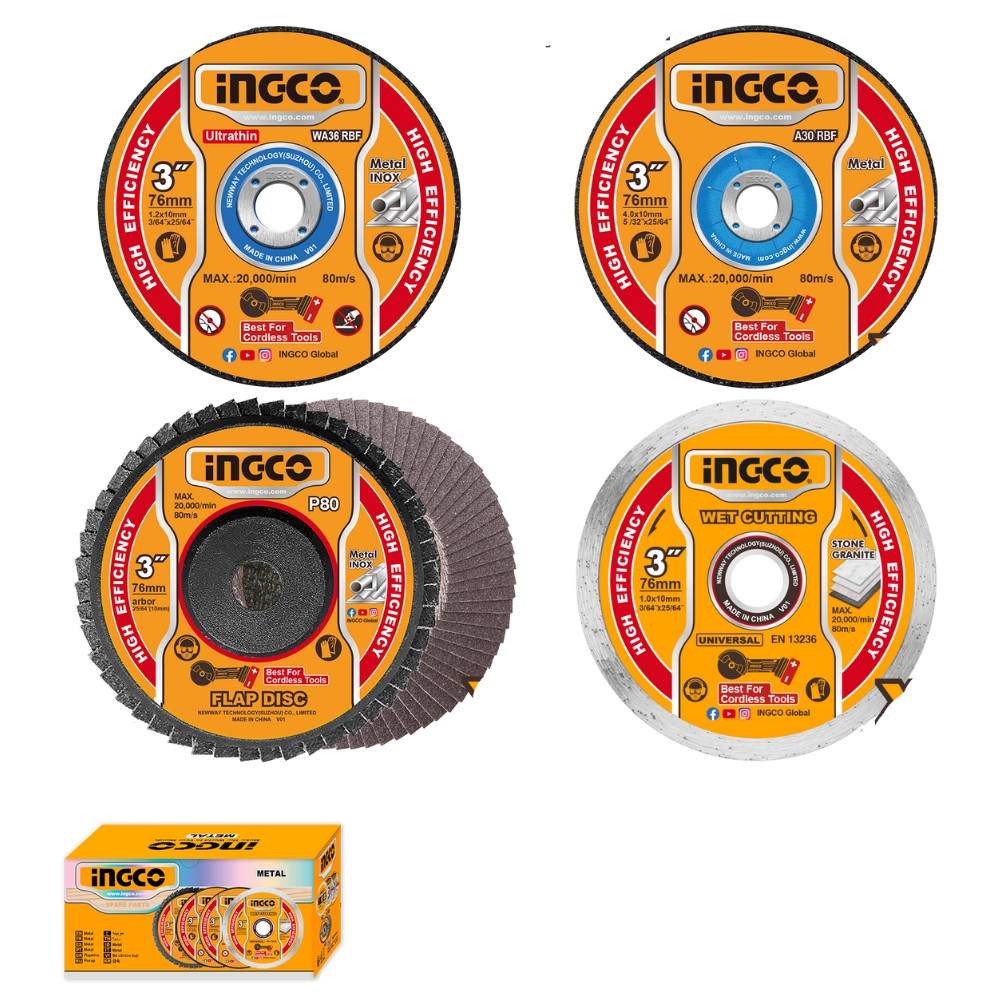 Ingco – Mini Assorted Discs – 30 Piece