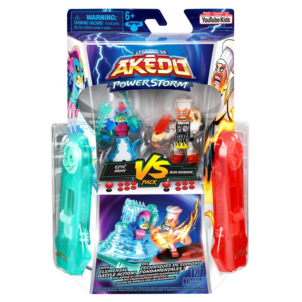 Akedo – Versus 2 Pack – Epic Briny VS Bun Burner