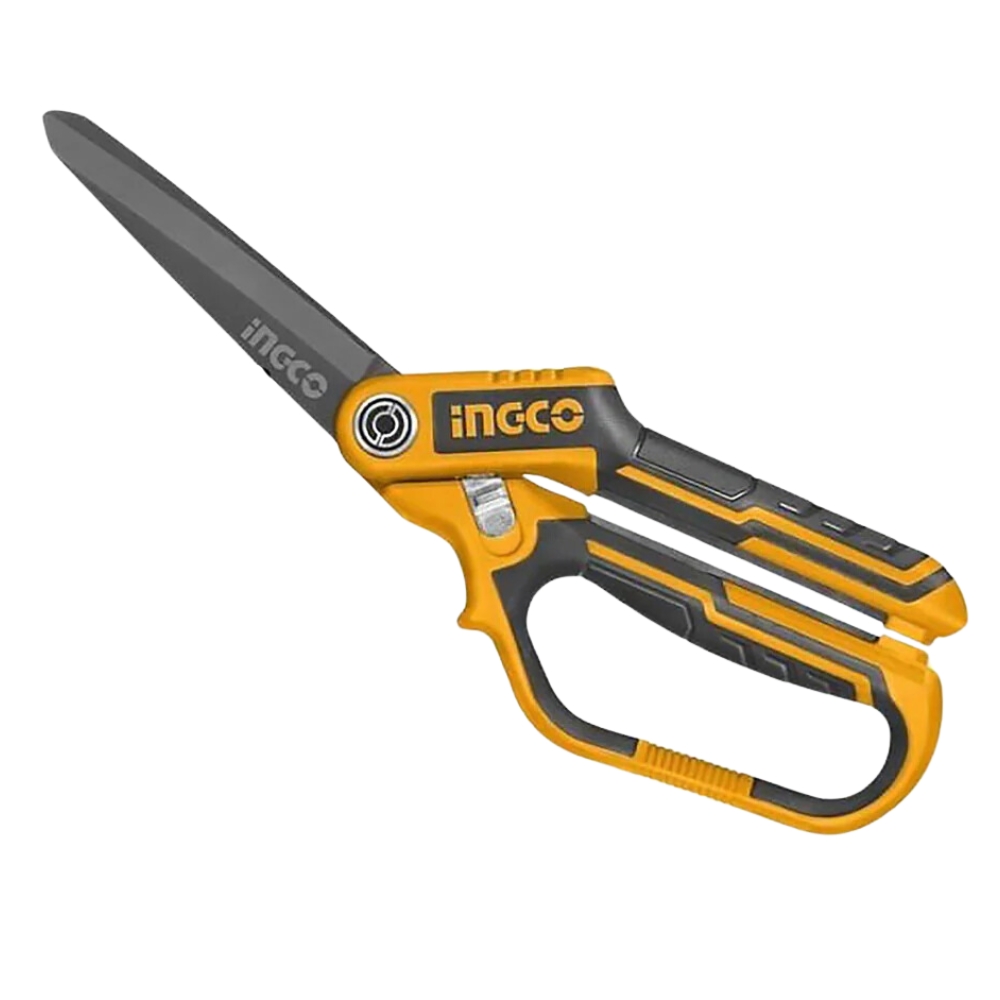 Ingco – Heavy Duty Titanium Rubber Grip Long-Blade Scissors – 255mm(10″)
