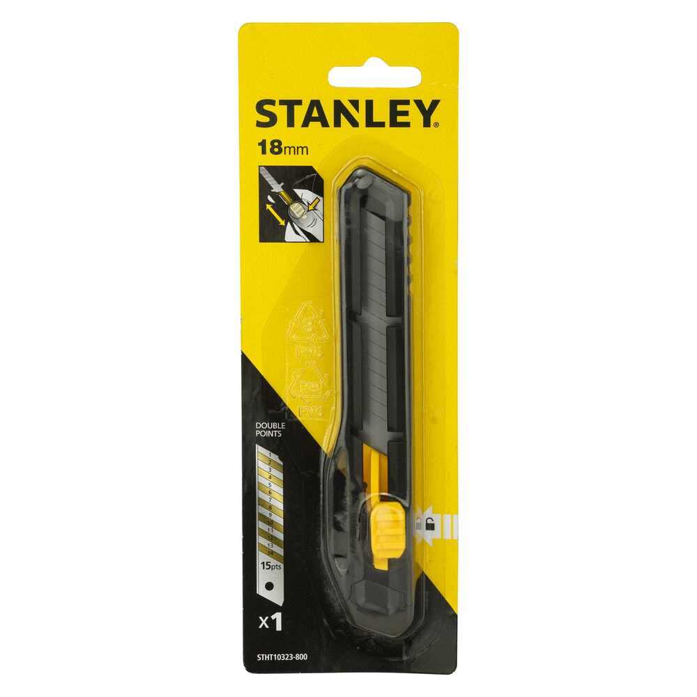 Stanley 18MM SLIDE LOCK SNAP OFF KNIFE