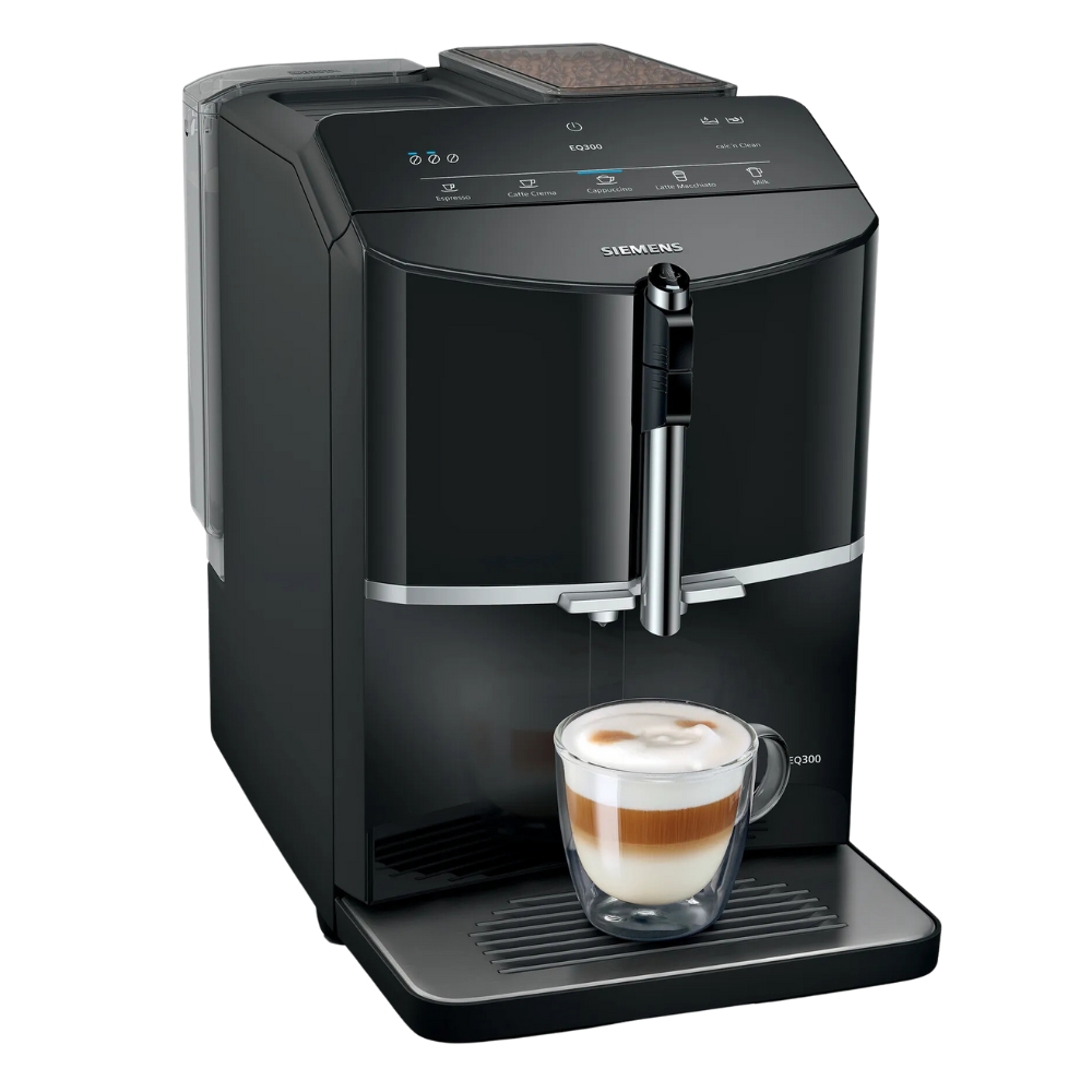 Siemens EQ300 Automatic Coffee Machine – TF301E19 – Piano black