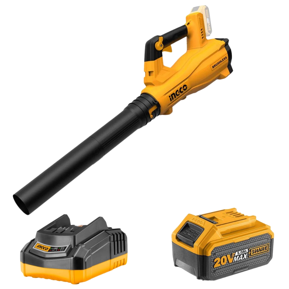 Ingco – Lithium Ion Cordless Blower with Charger and 5.0Ah Battery