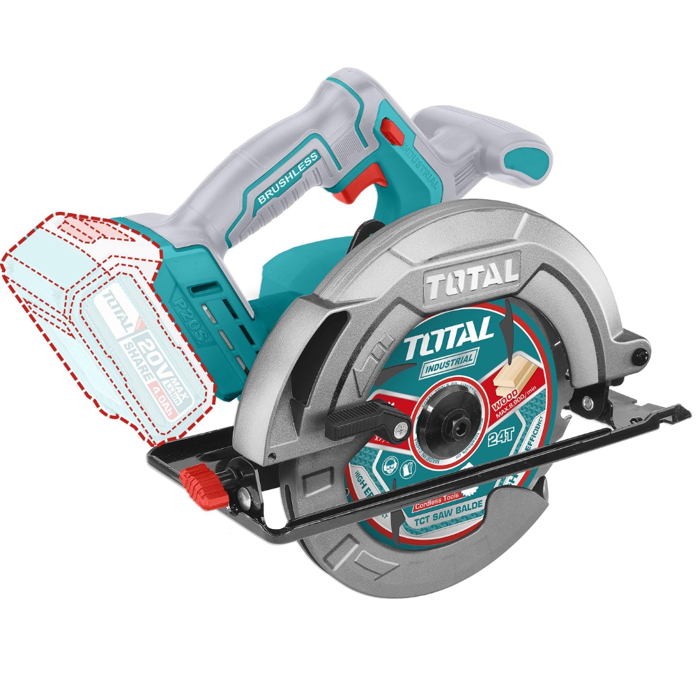 Total Tools – Li-ion Circular Saw – 20V – 185mm