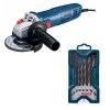 Bosch – Angle Grinder (GWS 700) with 7 Piece Mini-X-Line Drill Bit Set (3-10mm) Bosch – Angle Grinder (GWS 700) with 7 Piece Mini-X-Line Drill Bit Set (3-10mm)