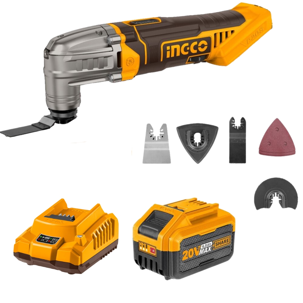 Ingco – Multifunction Tools With 6.0Ah Battery And Charger