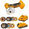 Ingco – Mini Cut-off Tool/Grinder with 2.0Ah Battery, Charger & Mini Discs Ingco – Mini Cut-off Tool/Grinder with 2.0Ah Battery, Charger & Mini Discs