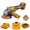 Ingco – Angle Grinder Cordless Kit – 115MM – 1 x 4.0Ah Batteries Ingco – Angle Grinder Cordless Kit – 115MM – 1 x 4.0Ah Batteries