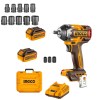 Ingco – Impact Wrench 500NM With Batteries, Charger & 10Pce Socket Set Ingco – Impact Wrench 500NM With Batteries, Charger & 10Pce Socket Set