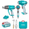 TOTAL – 20v+220v Heat Gun Combo Set TOTAL – 20v+220v Heat Gun Combo Set