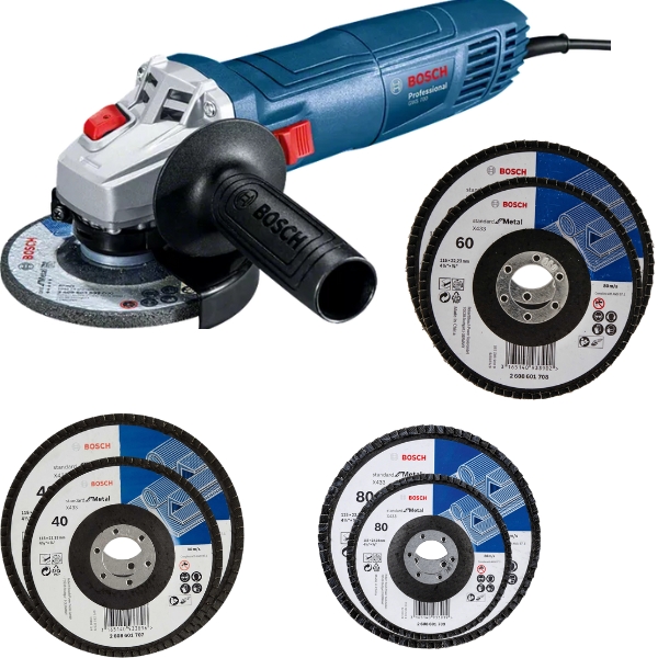 Bosch GWS 700 With Metal Flap Discs 07/08/09