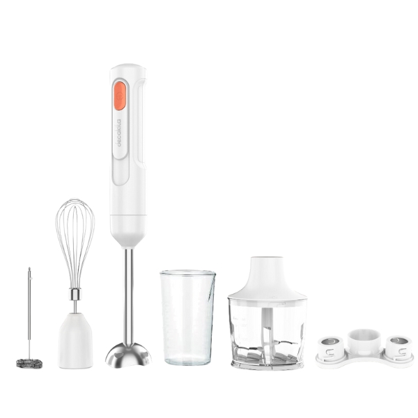 Decakila – 5-IN-1 Cordless hand blender Set – 0.5L – White