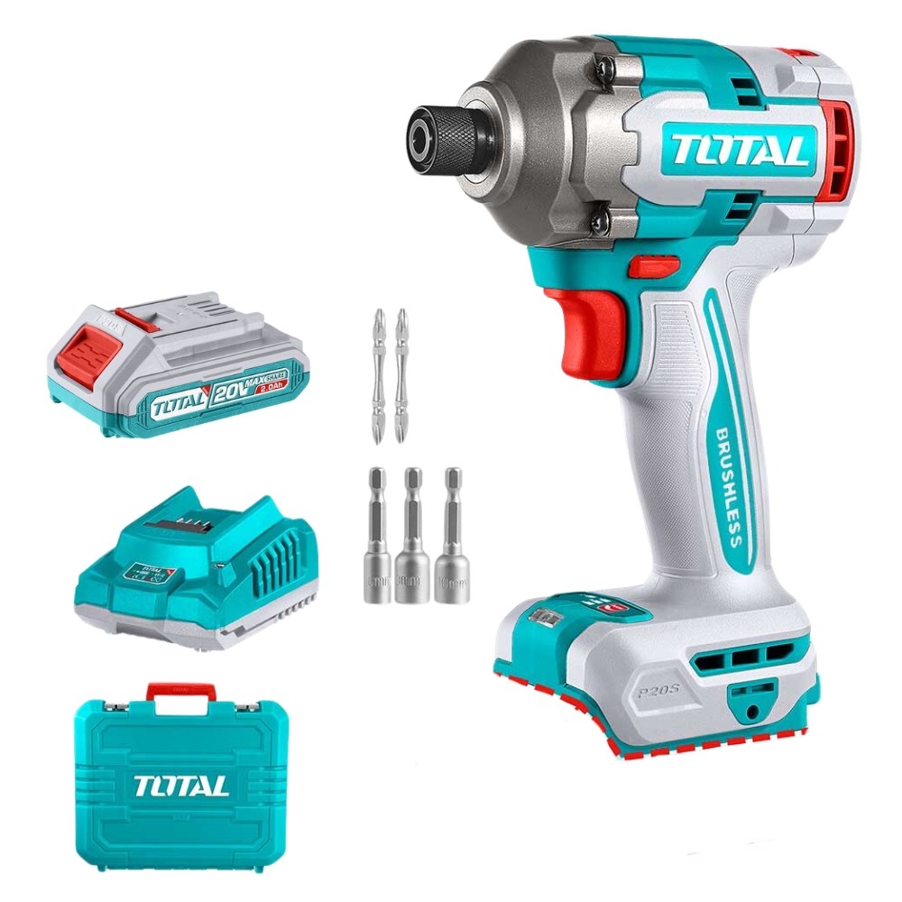 Total Tools – Li-ion Impact Driver with 2 x 2Ah Battery and Charger