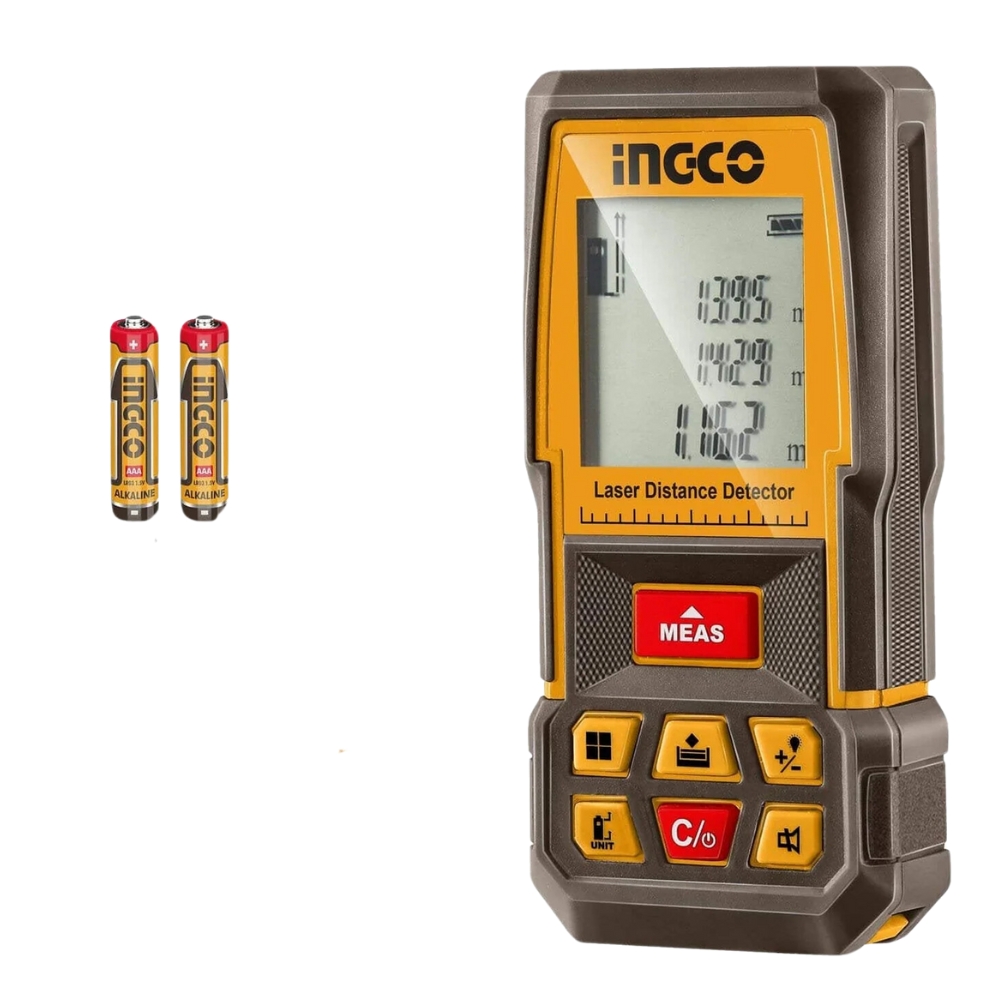 Ingco – Laser Distance Detector 0 C ~ +50 C/2×1.5 AAA/0.05-70m