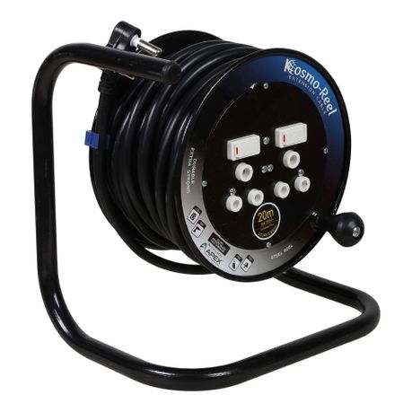 Kosmo Reel – Extension Reel/Heavy Duty with Duo Socket (2x 16A) – 20mx2.5mm