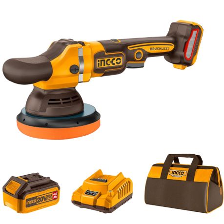 Ingco – Cordless Brushless Angle Polisher 150mm with 4Ah Battery & Charger