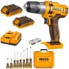 Ingco – Cordless Drill with 2x 2.0Ah Batteries, Charger & Screwdriver Set Ingco – Cordless Drill with 2x 2.0Ah Batteries, Charger & Screwdriver Set