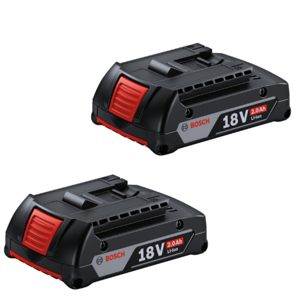 Bosch – Professional (18V) – 2.0 Ah Batteries – Pack of 2