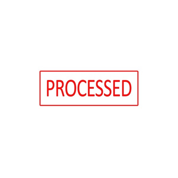 X Stamper Self Inking Red Stamp – Processed