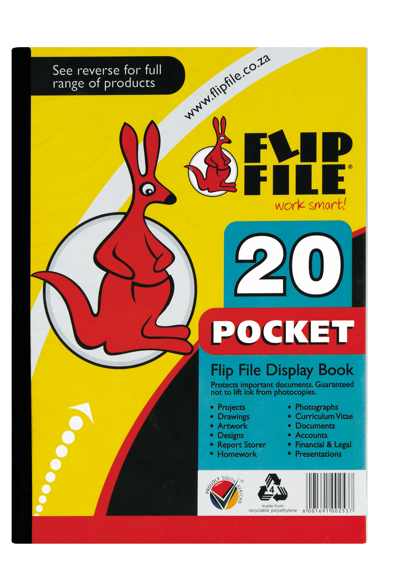 Flip File A4 Display File – 20 Pocket