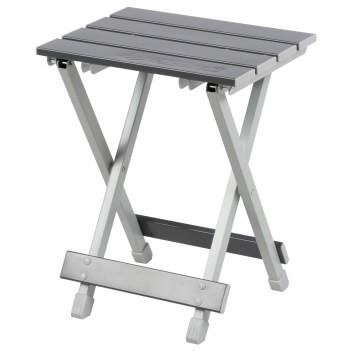 OZtrail – Aluminium Fold-Up Stool – Silver