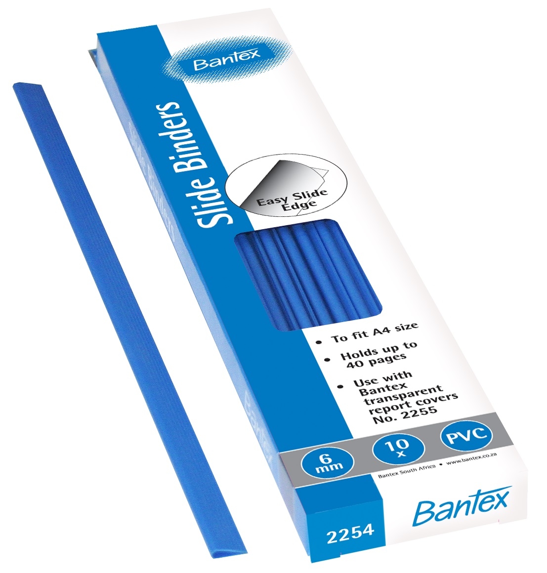 Bantex Slide Grips A4 6mm Spine – (10 Pack)